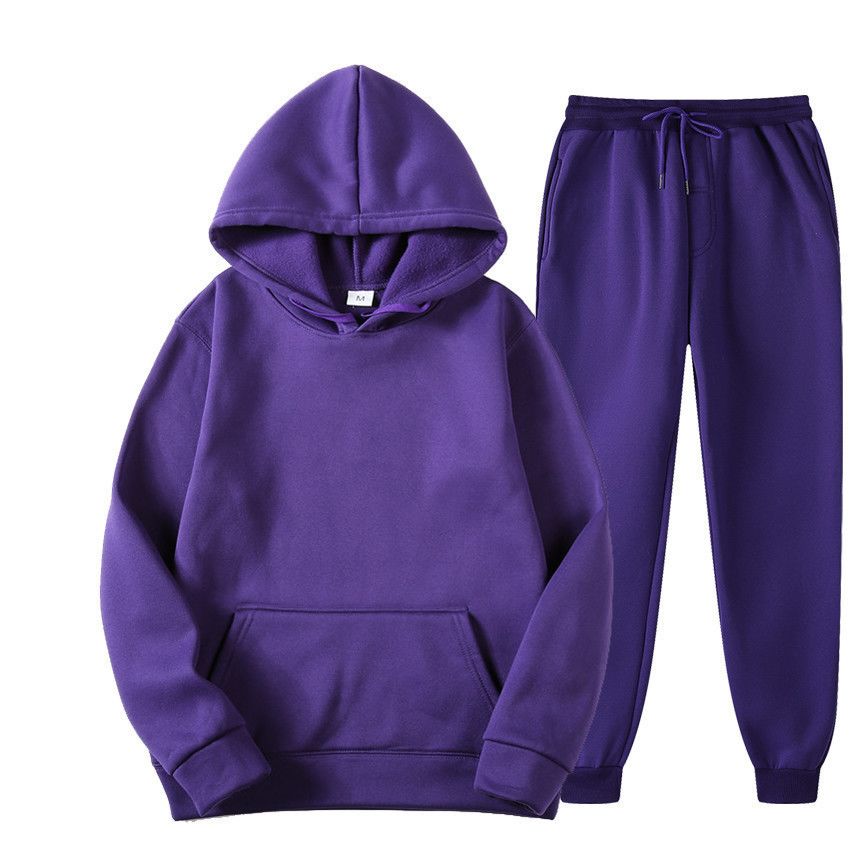 Kapuzenpullover Set Sportliche Casual Jacke Und Hose Für Herren_voghion.com