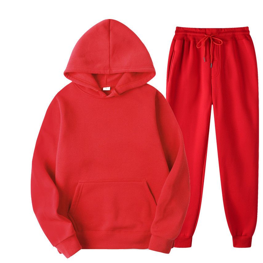 Europäisch-amerikanische Anzüge, neues sportlich-lässiges Set aus Jacke und Hose in Unifarben für Frühling und Herbst, Pullover-Sweatshirt, trendig_voghion.com