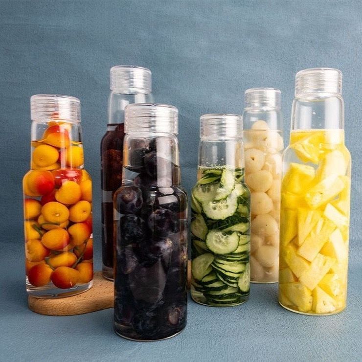 新款高硼硅玻璃泡酒瓶一斤装高档密封存酒瓶白酒瓶酒壶家用空酒瓶