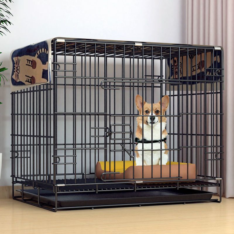 狗笼子可折叠家用室内中型犬小型犬带厕所泰迪比熊柯基柴犬狗笼窝