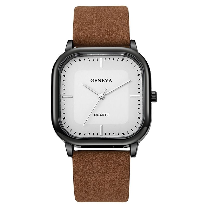 Men's Quartz Watch With Leather Strap Simple Elegant Design_voghion.com