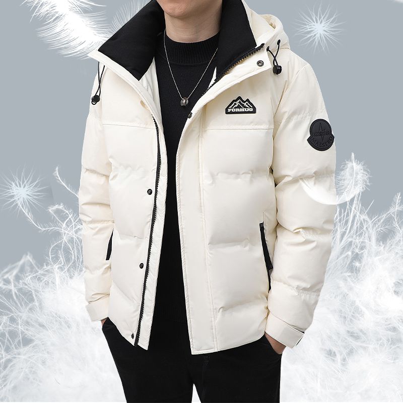 男士羽绒服潮流短款防寒防水加厚保暖冬季时尚羽绒服男可机洗