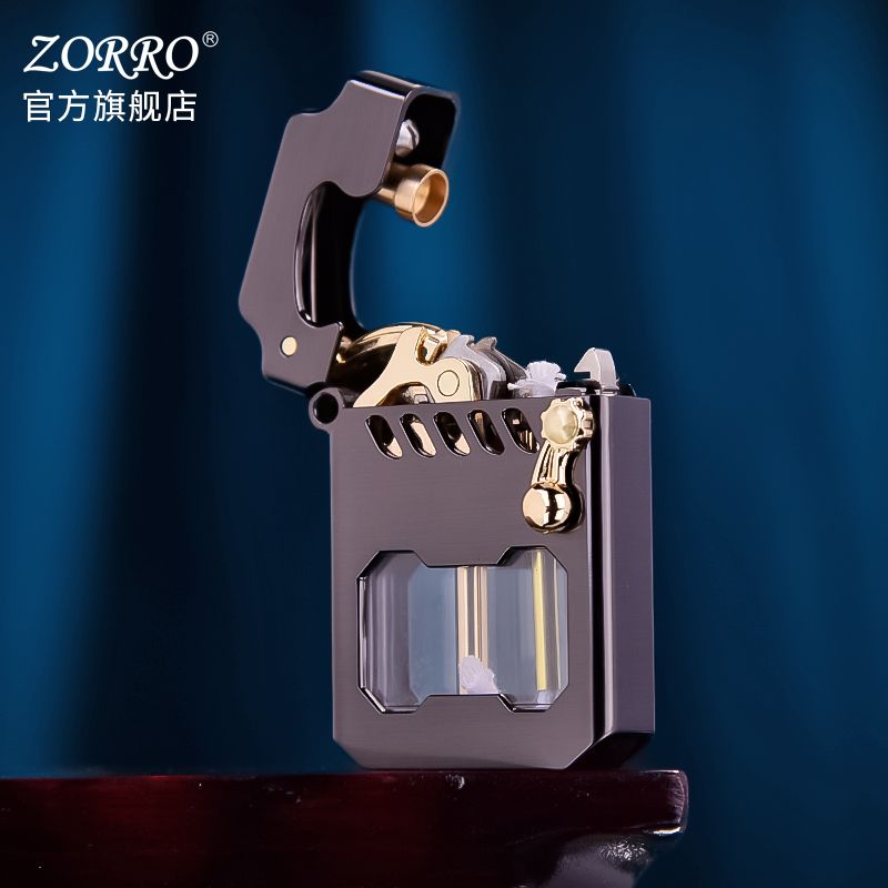 ZORRO佐罗官方旗舰店赛博机甲鲲煤油打火机托伦斯高档送男士礼物 图片 4
