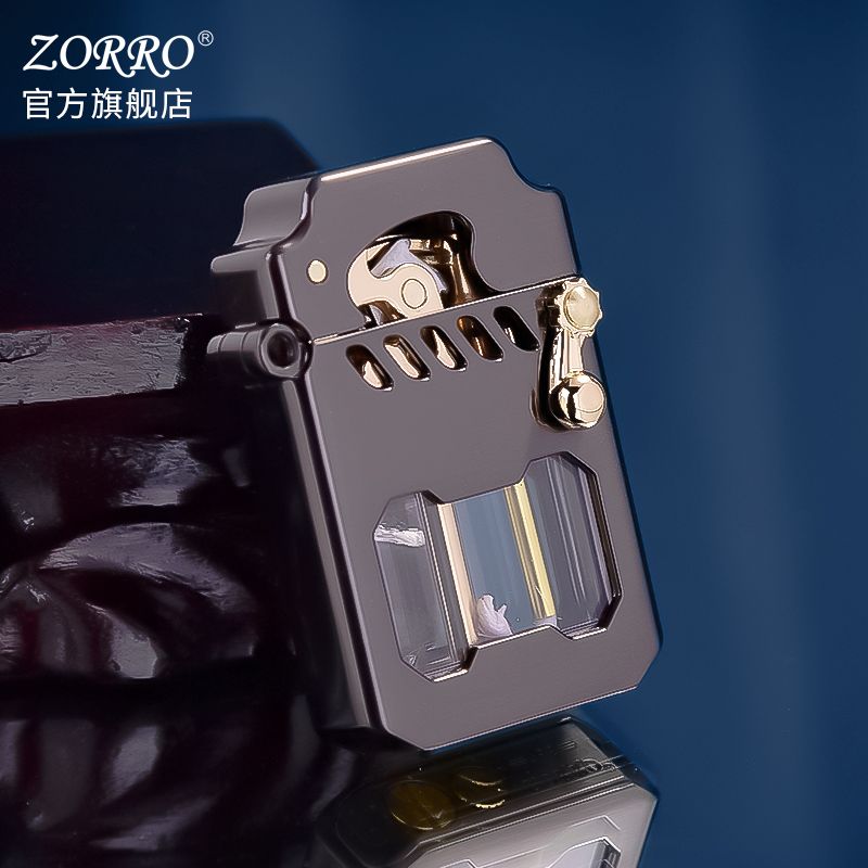 ZORRO佐罗官方旗舰店赛博机甲鲲煤油打火机托伦斯高档送男士礼物 图片 6