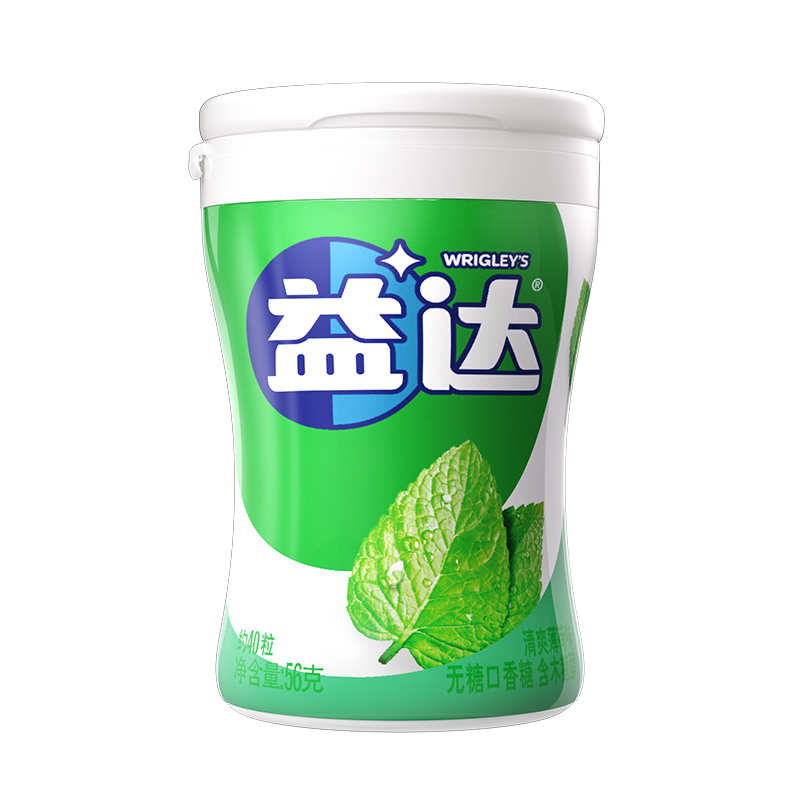 【官方正品】益达口香糖40粒*12瓶多口味组合情侣约会瓶装休闲 图片 4