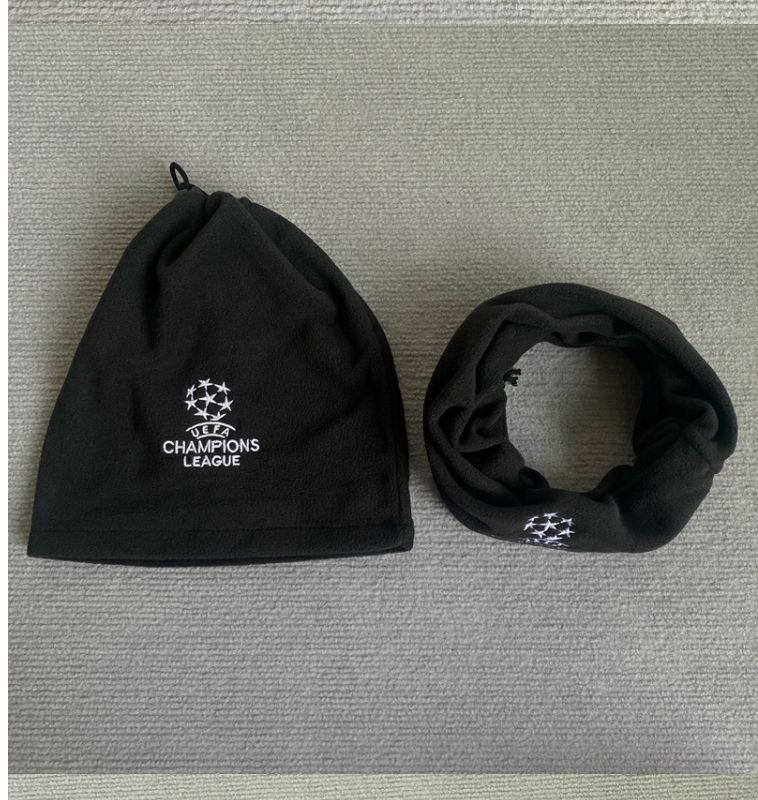 Ensemble trois pièces de gants chauds pour le cou, le cyclisme, le bonnet, le masque épais en polaire pour la course à pied, l'entraînement, la Ligue des champions de football_voghion.com