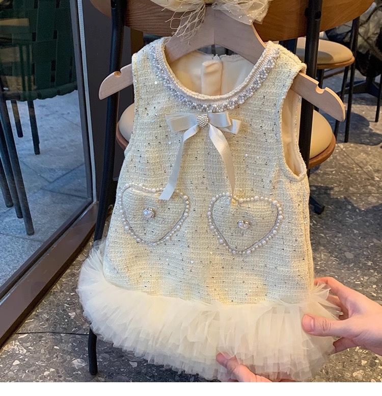 Mädchen Westennkleid Mit Fleece-futter Für Herbst Und Winter_voghion.com
