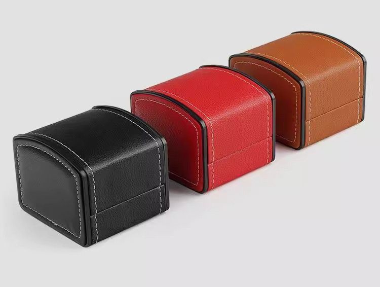 Caixa organizadora de relógios em couro pu para automáticos_voghion.com