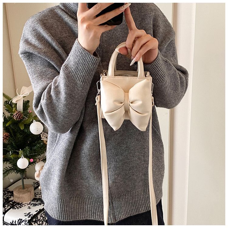 Borsa a tracolla di lusso per bambina con fiocco borsa elegante_voghion.com