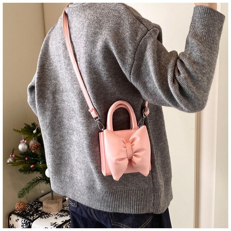 Borsa a tracolla di lusso per bambina con fiocco borsa elegante_voghion.com
