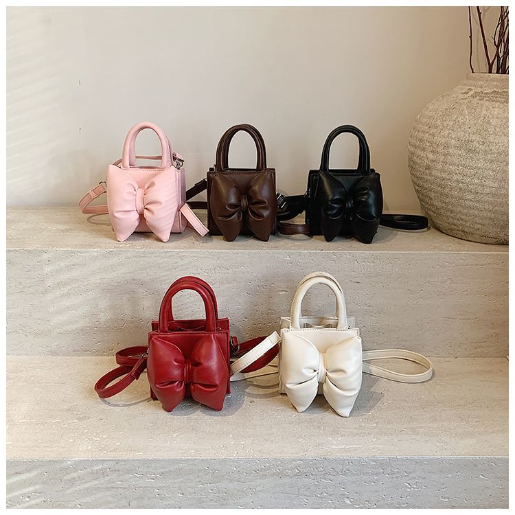 Borsa a tracolla di lusso per bambina con fiocco borsa elegante_voghion.com