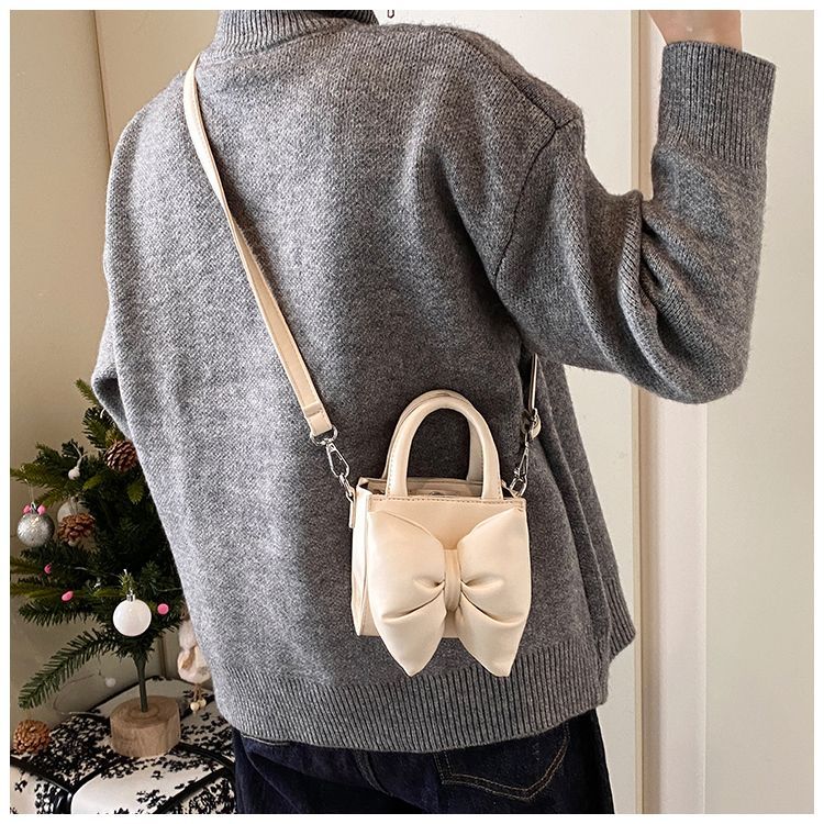 Borsa a tracolla di lusso per bambina con fiocco borsa elegante_voghion.com