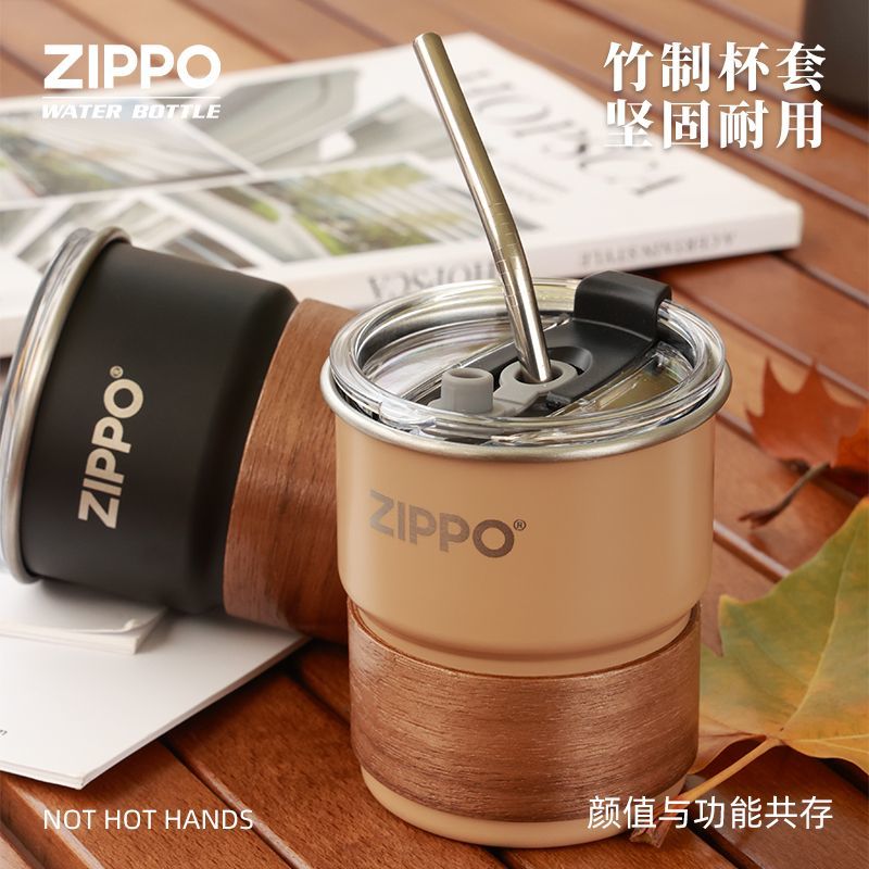 Zippo马克杯简约复古随手杯304不锈钢咖啡杯300ml小容量美式水杯 图片 6