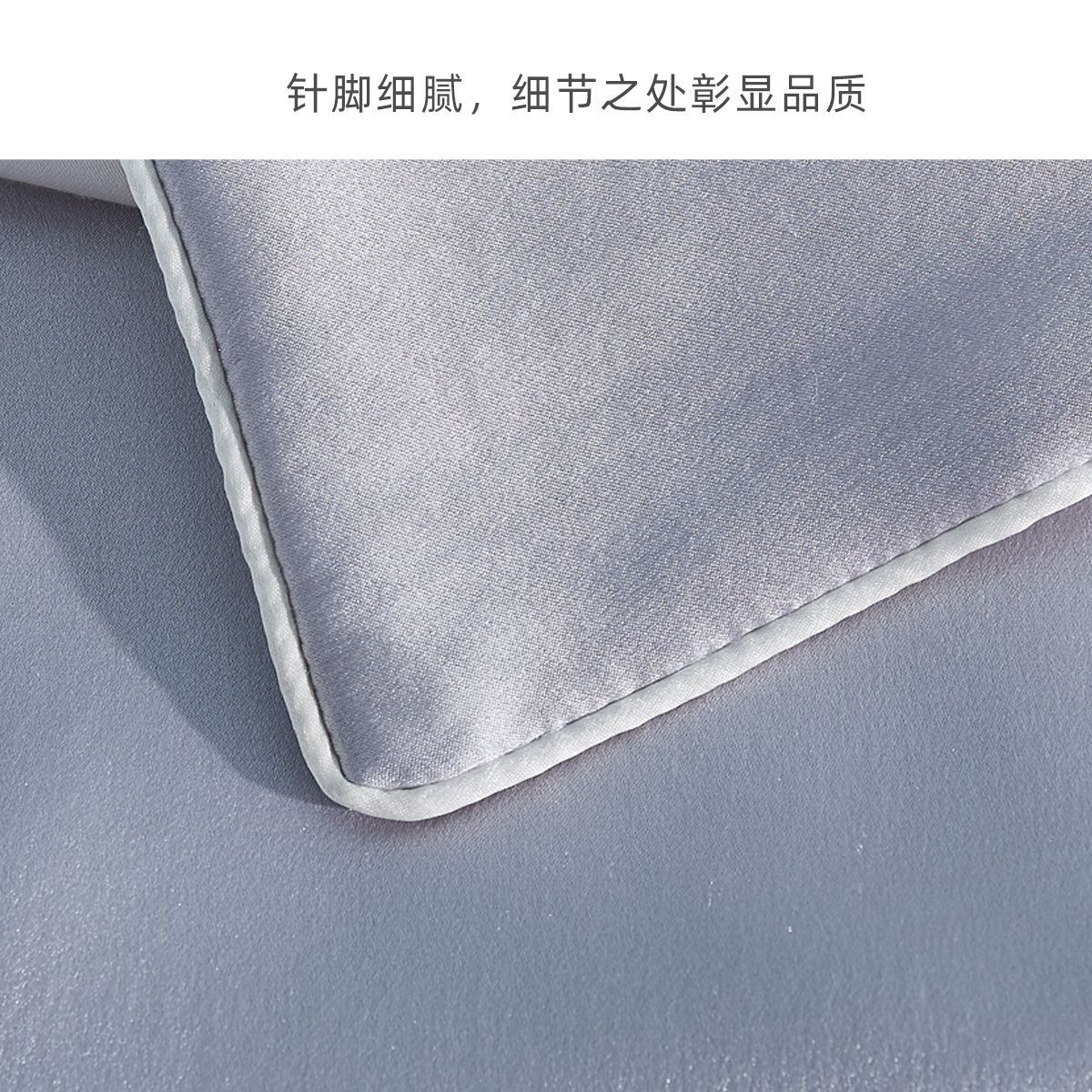 慈云真丝枕套100%桑蚕丝绸护发抑螨枕头套高档19姆米单人送礼盒装 图片 7