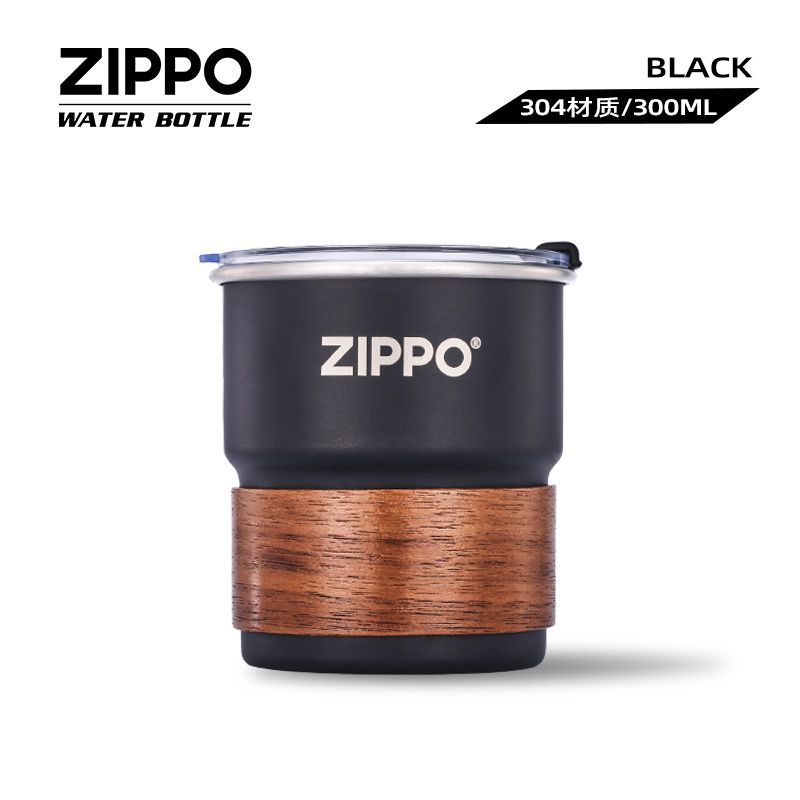 Zippo马克杯简约复古随手杯304不锈钢咖啡杯300ml小容量美式水杯 图片 8