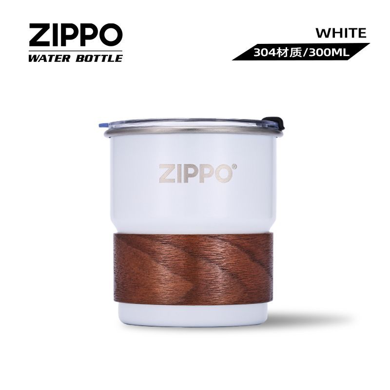 Zippo马克杯简约复古随手杯304不锈钢咖啡杯300ml小容量美式水杯 图片 7