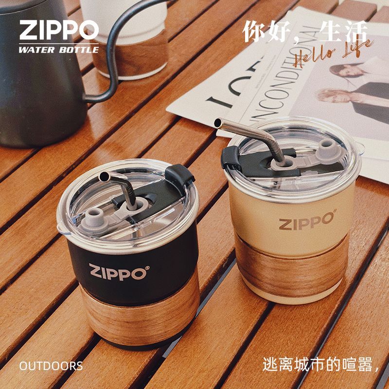 Zippo马克杯简约复古随手杯304不锈钢咖啡杯300ml小容量美式水杯 图片 3