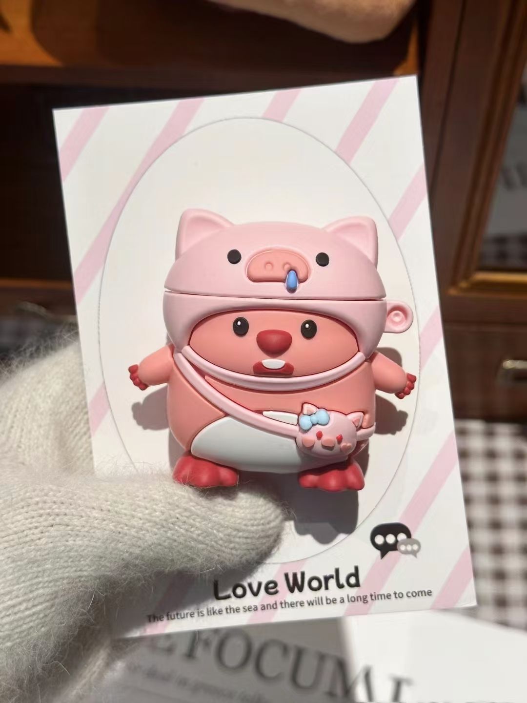 Trendy Ruby Little Beaver Cartoon Earphone Case Suitable For 1/2 Generation Anti-Scratch Cute Pro2_voghion.com