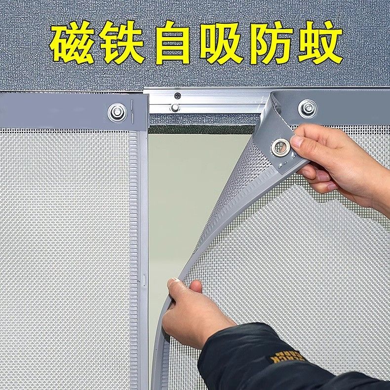 夏季门帘防蚊新款家用加密网纱蚊虫自吸磁吸通风透气防蝇门帘纱窗 图片 2