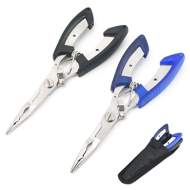 Rechte tang met lange bek en platte bekken, kunstaas tang, haakverwijderaar, multifunctioneel gereedschap voor het verwijderen van haken._voghion.com