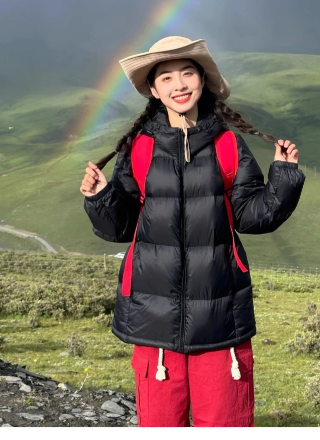 Doudoune courte blanche style hiver 2025 pour femme, à capuche, ample, chaude, pour couple, manteau épais_voghion.com