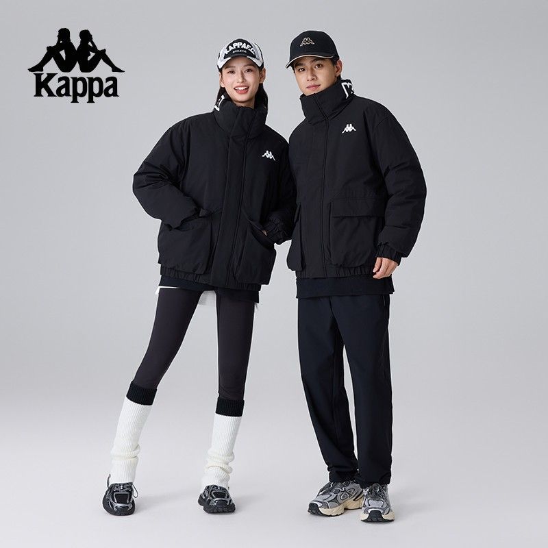 Kappa卡帕背靠背运动羽绒服男2025新款冬季户外保暖外套防寒服女