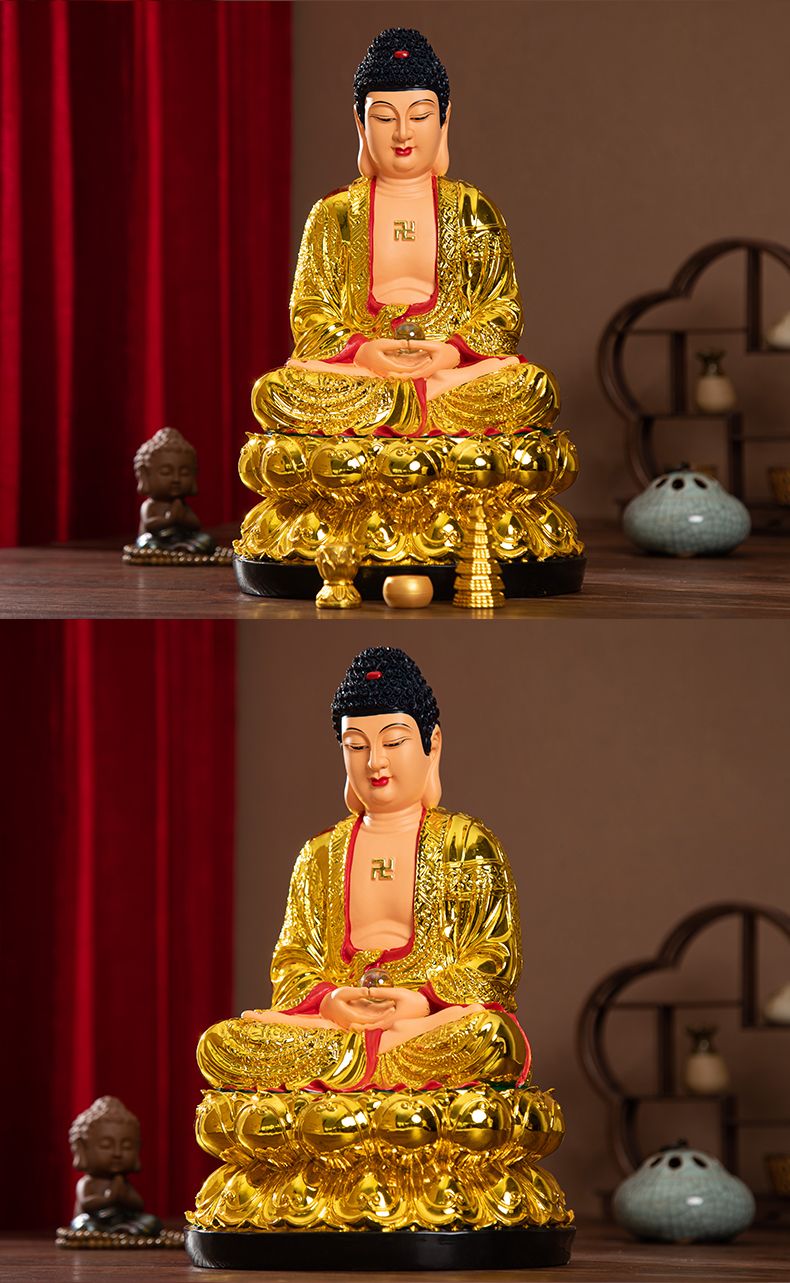 Shakyamuni Brass Statue detail 12