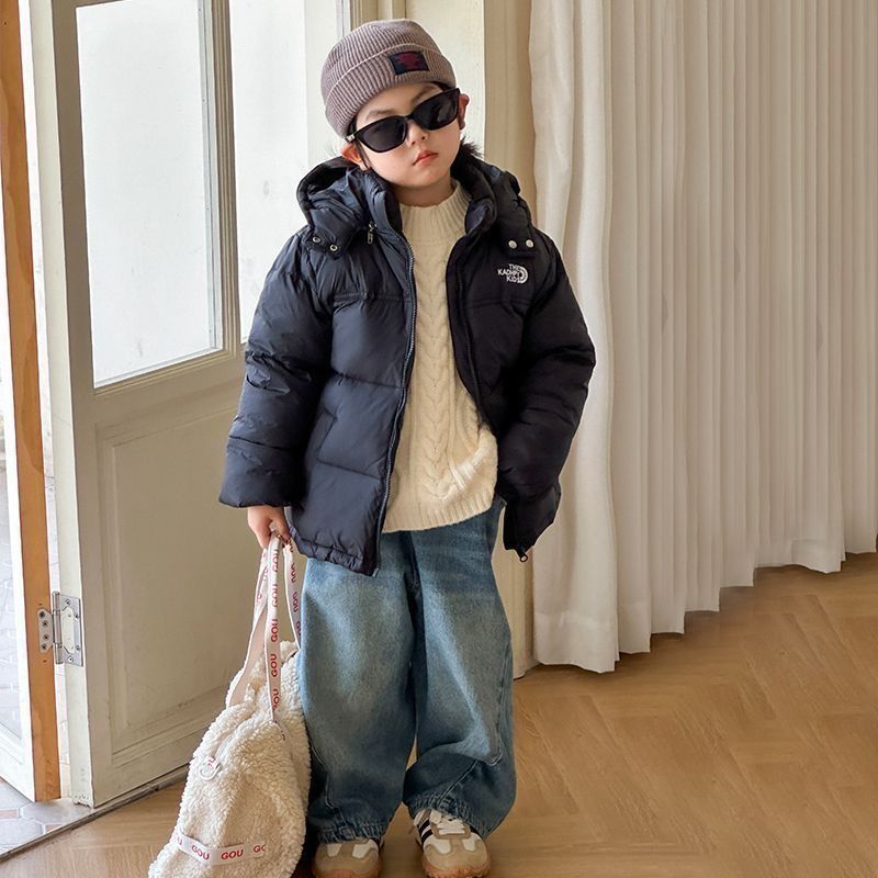 Winter Neue Ente Kinder Daunenjacke Mit Kapuze Mantel Ancora Rot Kurz Stil Für Ältere Kinder Verdickt Warm_voghion.com