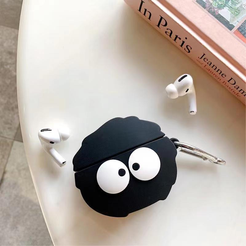 Cartoon Coal Ball 1/2 Generation Bluetooth Earphone Protective Case Pro3 Silicone Soft Shell_voghion.com