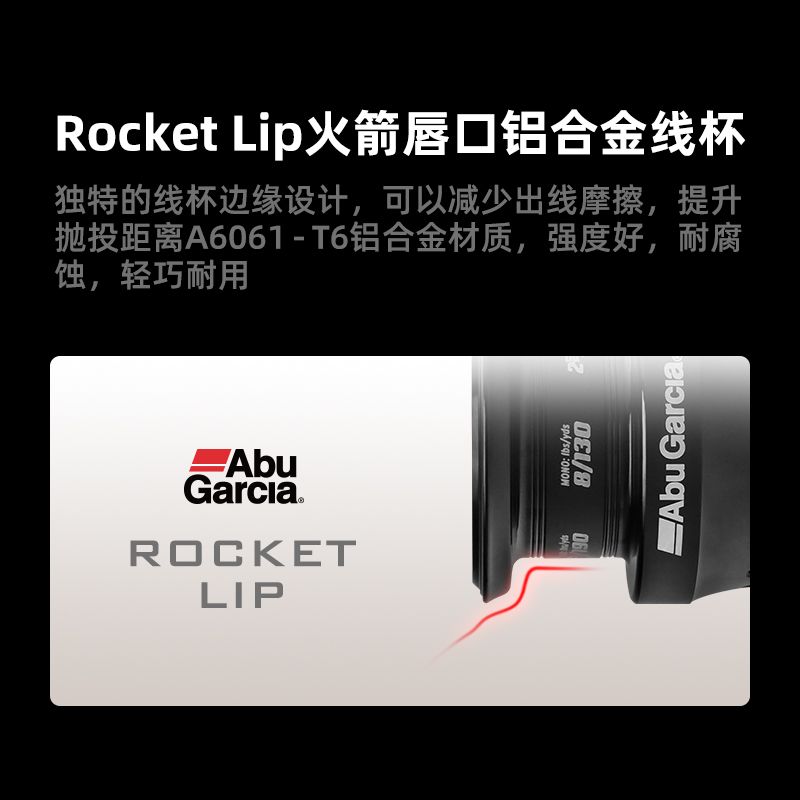 阿布25款MAX-SX纺车轮超轻非对称机身无间隙斜口线杯旋入式摇臂 图片 6