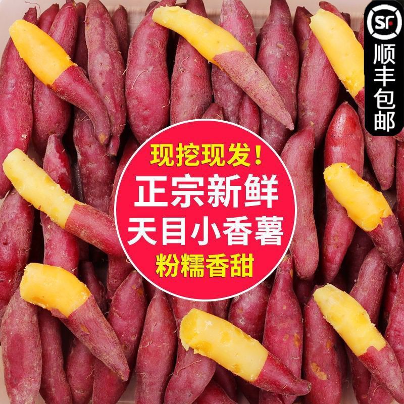 【顺丰】临安小香薯板栗红薯拇指番薯当季小地瓜产地黄心榴莲蜜薯