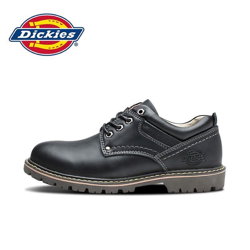 Dickies皮鞋男四季款英伦风真皮低帮工装鞋通勤大头防滑休闲潮鞋 图片 7