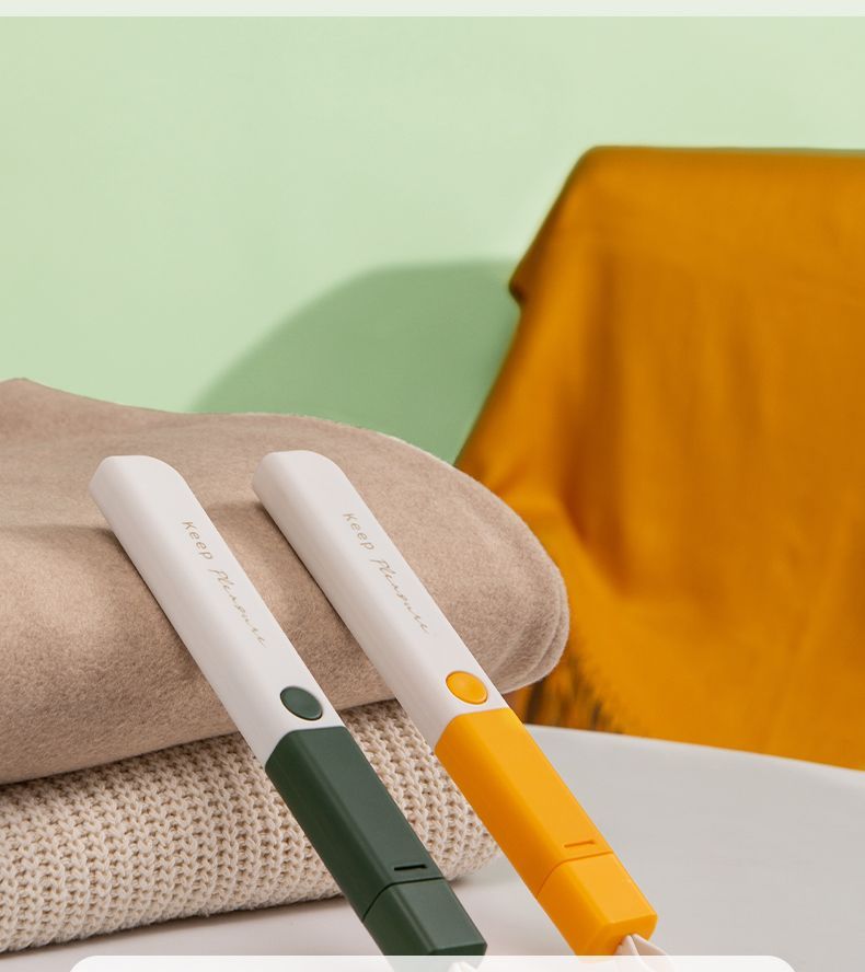 Spazzola portatile, raschietto statico, per rimuovere i pelucchi dai vestiti, lavabile, per uso domestico, con manico lungo, per la rimozione dei peli di animali domestici_voghion.com