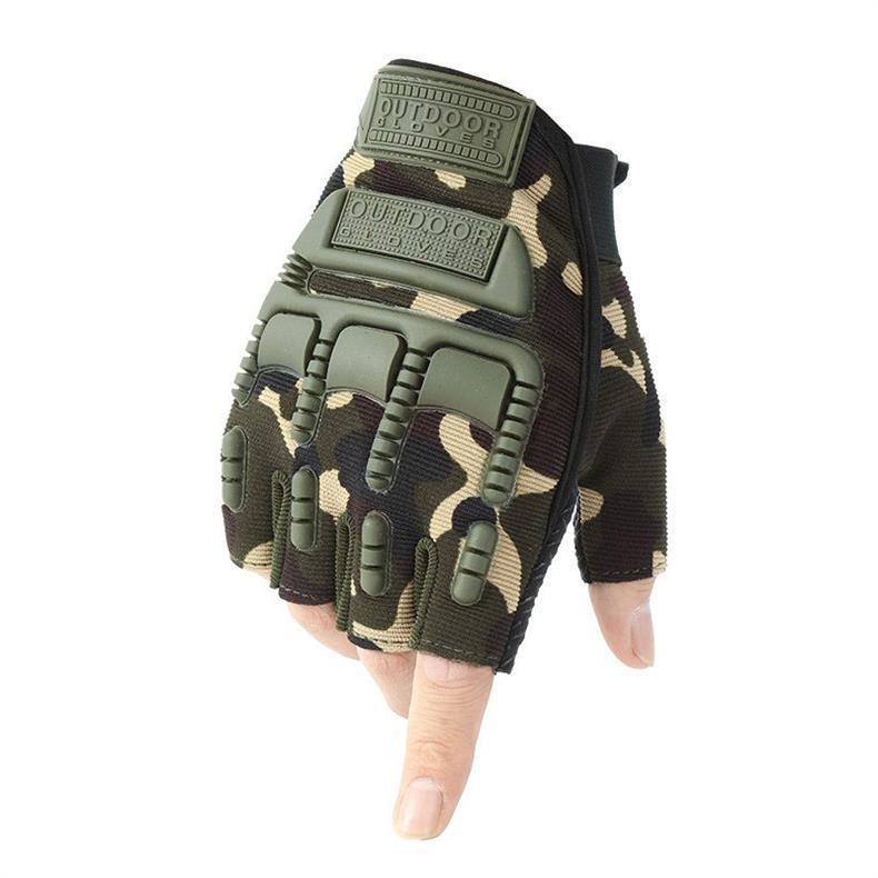 Free Soldier Half Finger Outdoor Sports Cycling Anti-Slip Fingerless Mountaineering Special Forces Seal Tactical Fitness_voghion.com