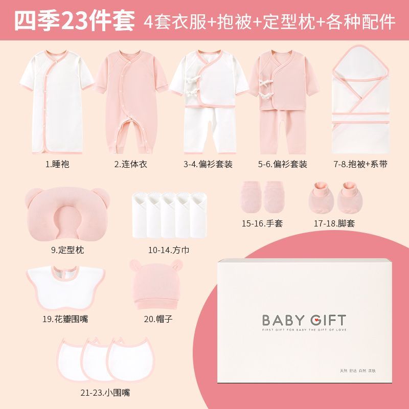 婴儿衣服套盒新生婴儿衣服礼盒初生刚出生宝宝纯棉套装送满月礼物