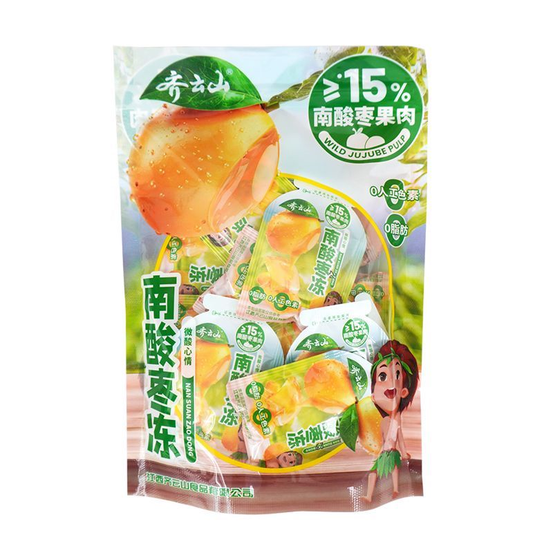 【新品上市】齐云山520g袋装酸枣冻 酸甜下午茶果冻零食休闲一刻 图片 7