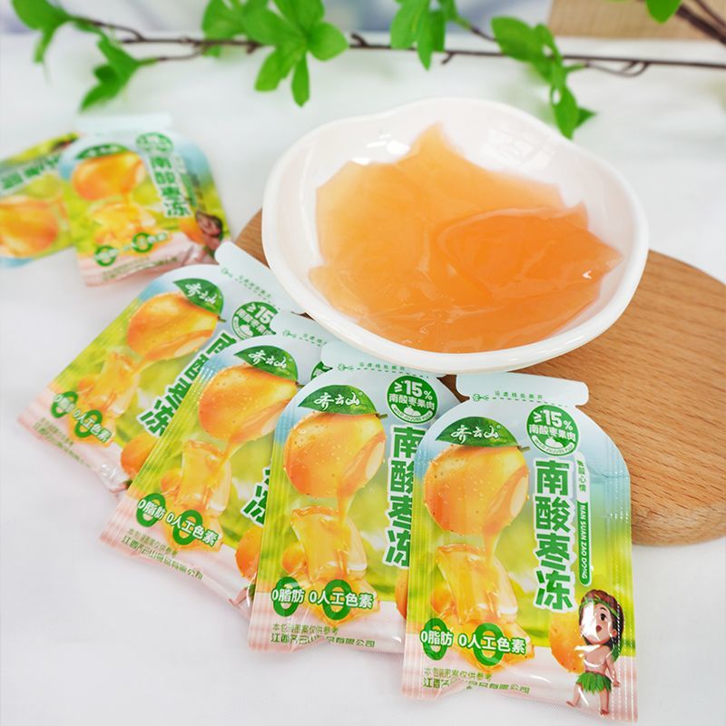 【新品上市】齐云山520g袋装酸枣冻 酸甜下午茶果冻零食休闲一刻 图片 6