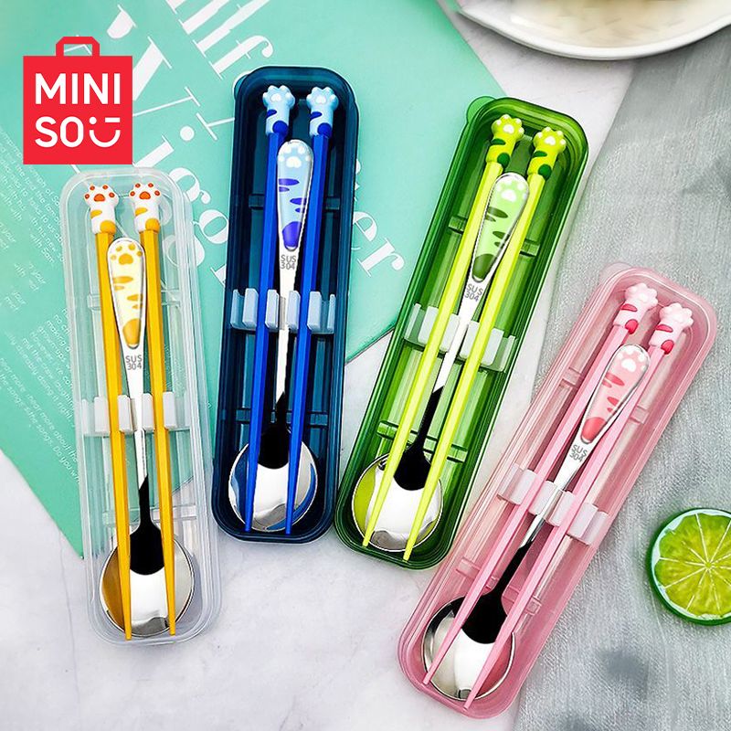 Set Alat Makan Mudah Alih MINISO