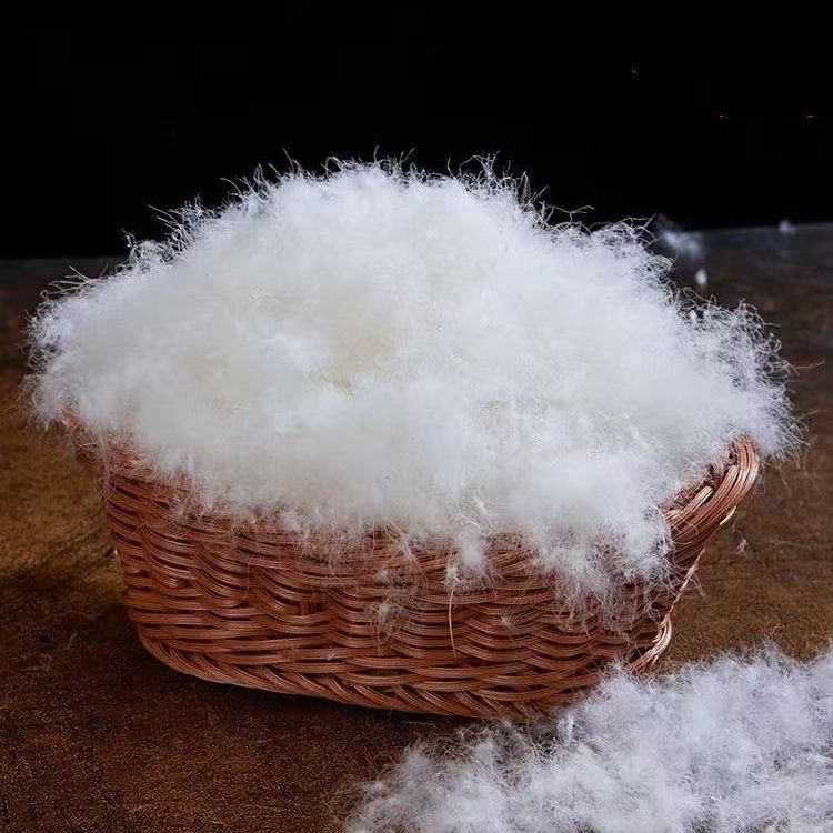 95%白鹅绒优等品7A抗菌复古冬季助眠羽绒被磨毛条纹大朵羽羽绒