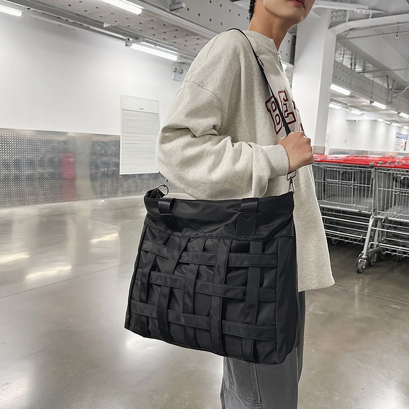 Men's Crossbody Single Shoulder Handbag Travel Sports Gym Ins Style Casual Luggage Bag Large Capacity New Trendy_voghion.com