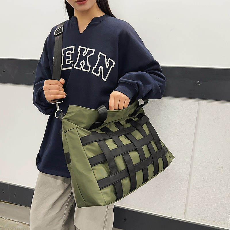 Men's Crossbody Single Shoulder Handbag Travel Sports Gym Ins Style Casual Luggage Bag Large Capacity New Trendy_voghion.com