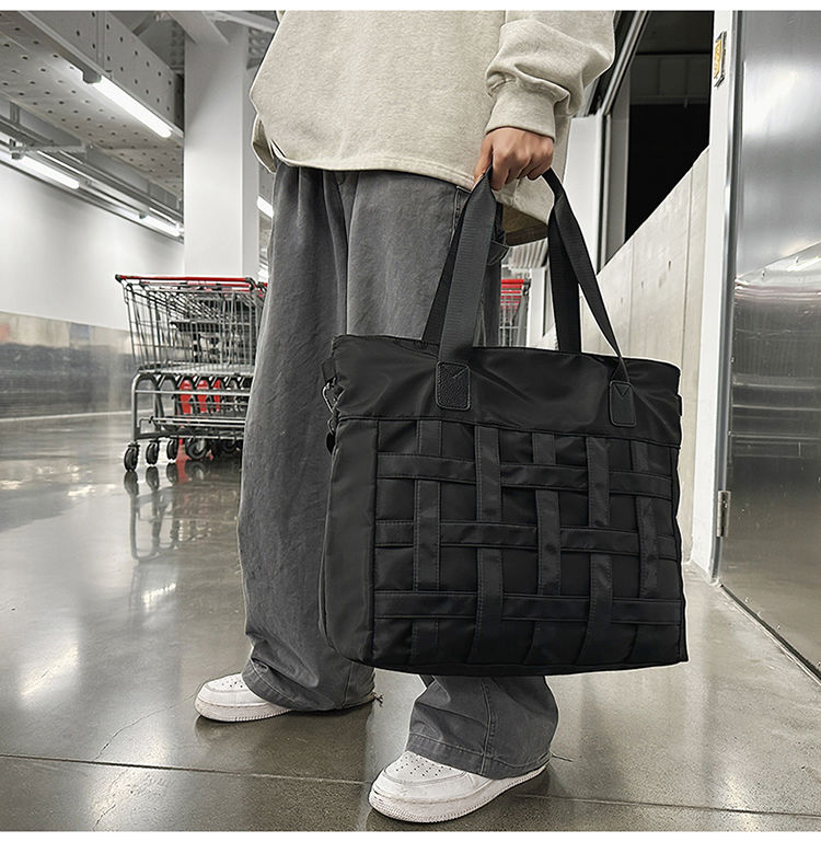 Men's Crossbody Single Shoulder Handbag Travel Sports Gym Ins Style Casual Luggage Bag Large Capacity New Trendy_voghion.com