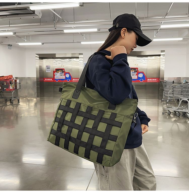 Men's Crossbody Single Shoulder Handbag Travel Sports Gym Ins Style Casual Luggage Bag Large Capacity New Trendy_voghion.com