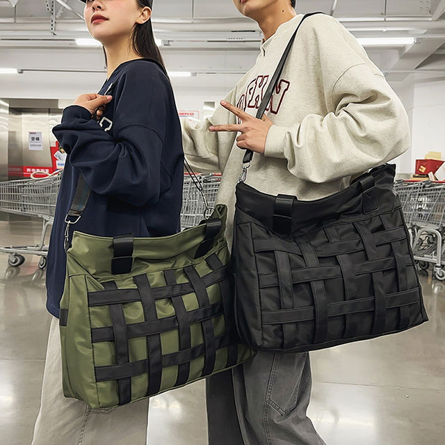 Men's Crossbody Single Shoulder Handbag Travel Sports Gym Ins Style Casual Luggage Bag Large Capacity New Trendy_voghion.com
