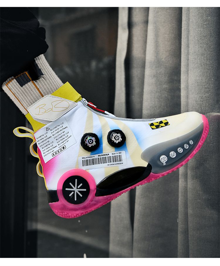 Wade's Way 9 Grigio Bambini Basket Luce Notturna Cool Technology Sense Uomo E Donna Sport Pratico Scarpe da Pallacanestro_voghion.com