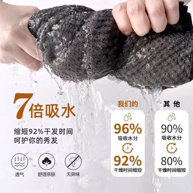 姜妍推荐 外贸出口超强吸水干发巾干发帽女长发抗菌包头巾速干帽 图片 4