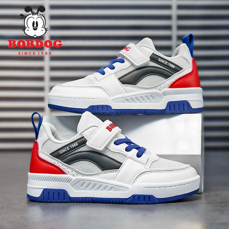 巴布豆童鞋男童鞋子春秋季新款网面透气软底轻便百搭儿童休闲板鞋