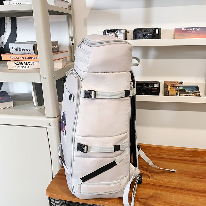 Ski Backpack Double Shoulder Snowboard Dry Wet Separation Mountaineering Sports Fitness Large Capacity Snowshoe Trendy_voghion.com