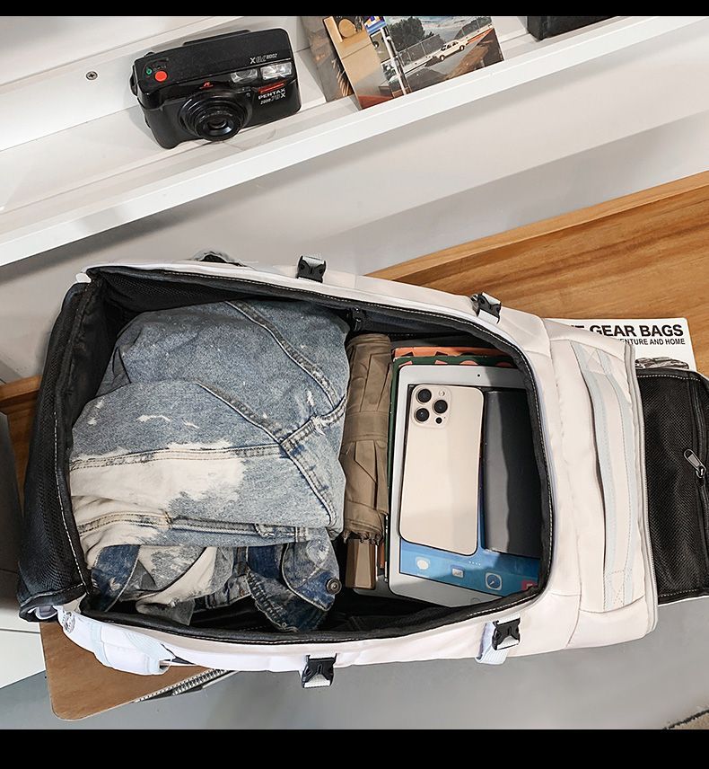 Ski Backpack Double Shoulder Snowboard Dry Wet Separation Mountaineering Sports Fitness Large Capacity Snowshoe Trendy_voghion.com