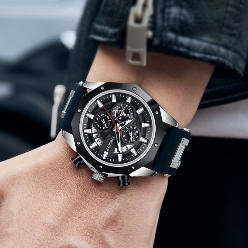 Men's Quartz Watch European Style Automatic With Calendar_voghion.com